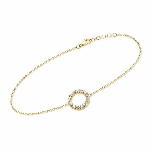 Luminous Circle Lab Diamond-Accented Bracelet