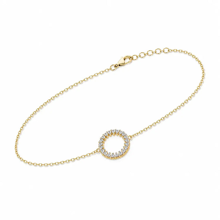 Luminous Circle Lab Diamond-Accented Bracelet