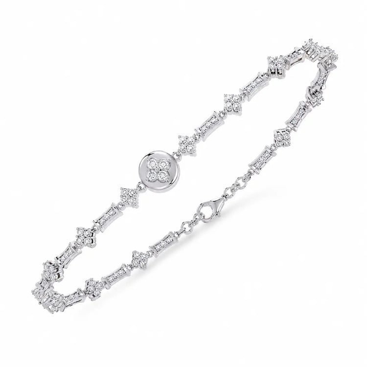 Luxe Medallion Lab Diamond Bracelet
