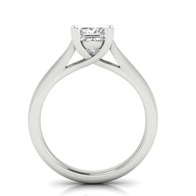 Crossover Princess Cut Lab Diamond Engagement Ring