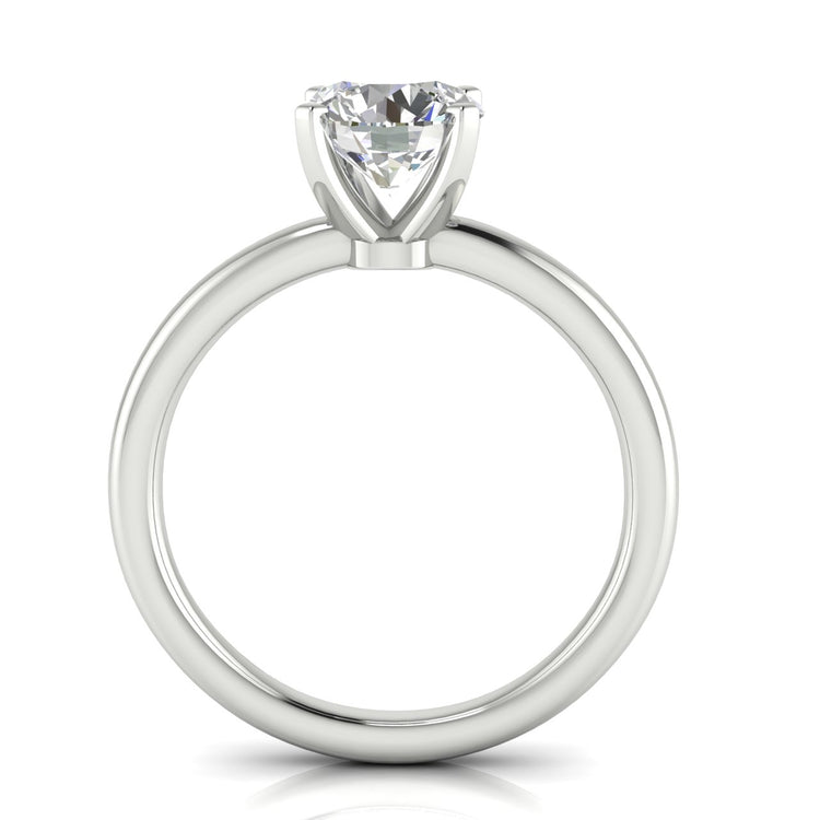 Classic Round Cut Lab Diamond Engagement Ring