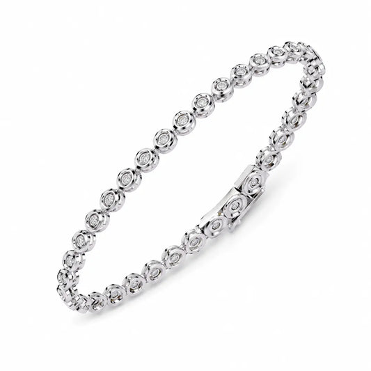 Radiant Round Lab Diamond Bracelet