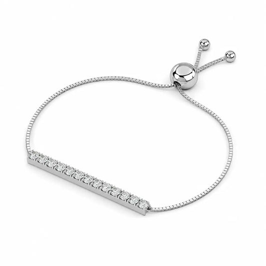 Timeless Adjustable Bar Lab Diamond bracelet