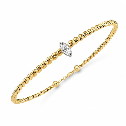 Twisted Elegance Lab Diamond Bracelet