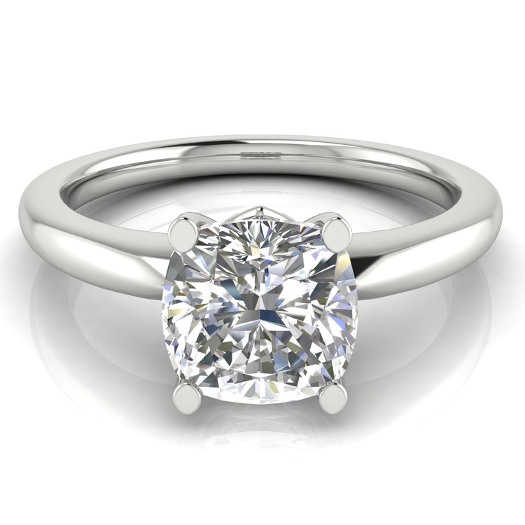 Modern Cushion Cut  Engagement Ring | Moissanite | Lab Grown Diamond