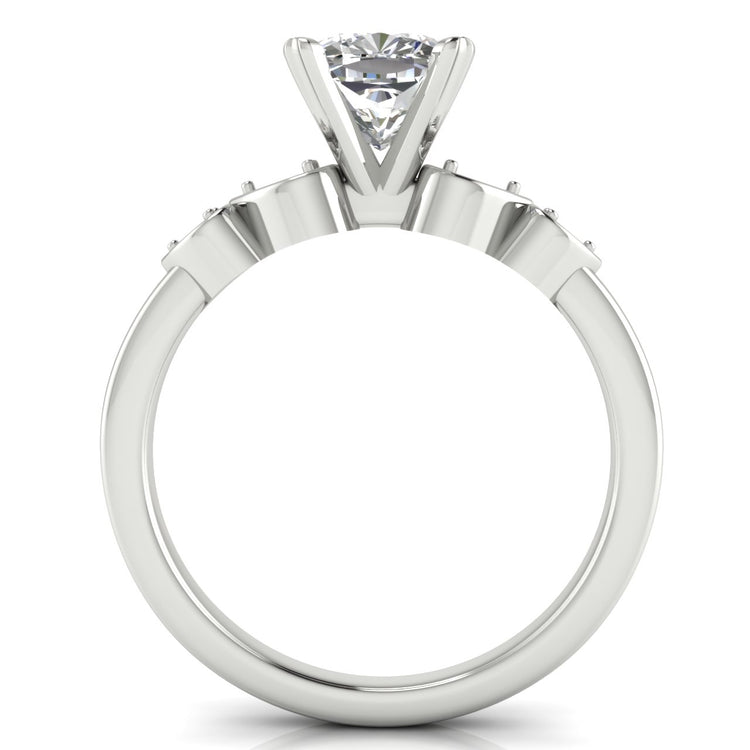 Romance Cushion Cut Lab Diamond Engagement Ring