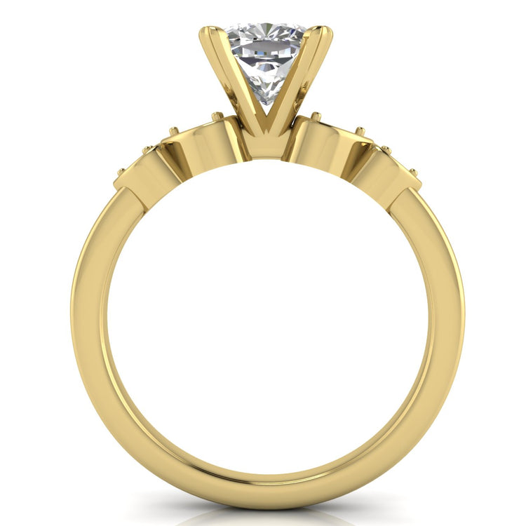Romance Cushion Cut Lab Diamond Engagement Ring