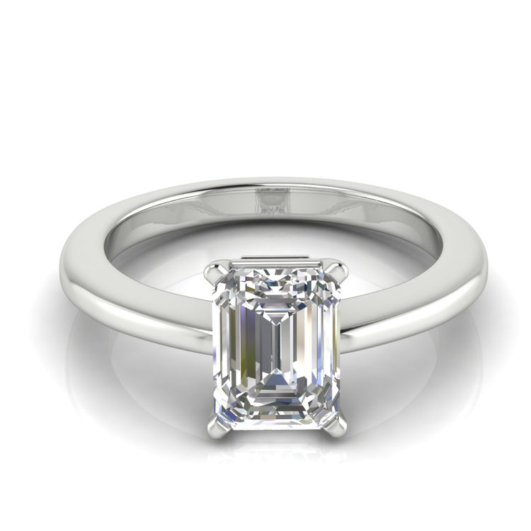 4 Prong Basket Pear Shaped Engagement Ring | Moissanite | Lab Grown Diamond
