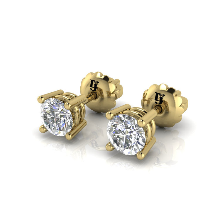 Basket Stud Moissanite Earring