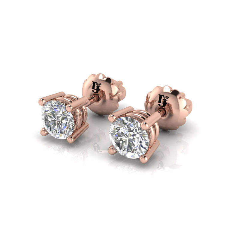 Basket Stud Moissanite Earring