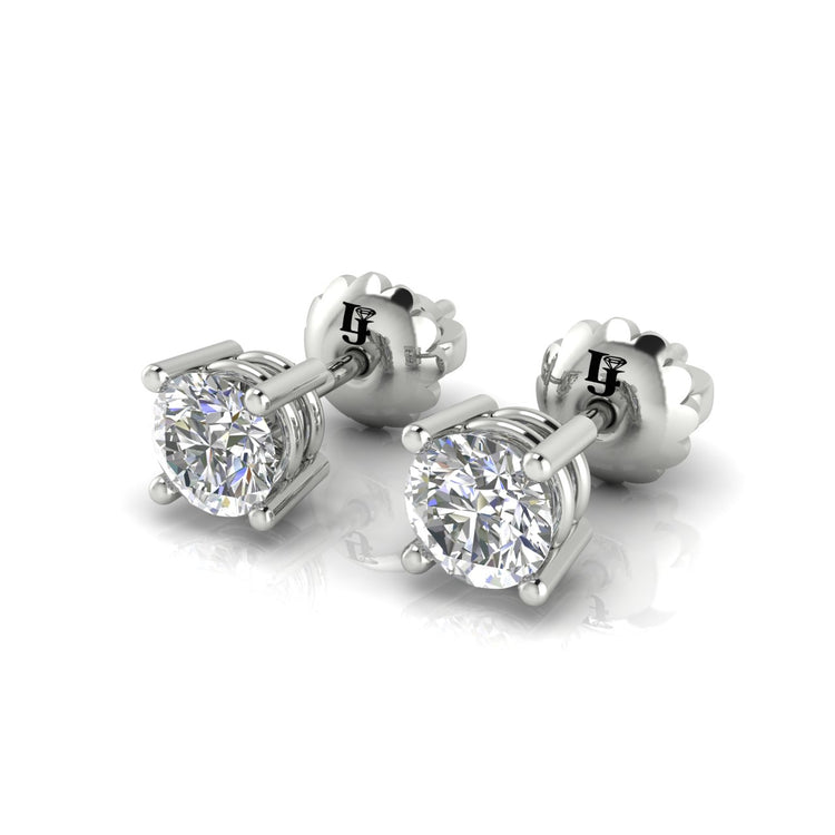 Basket Stud Moissanite Earring