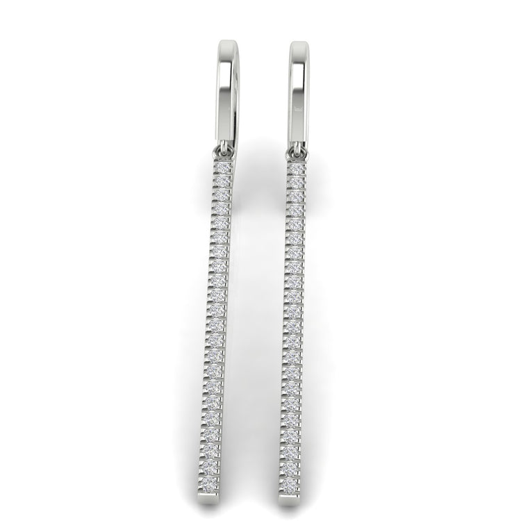 Straight Bar Lab Diamond Earring