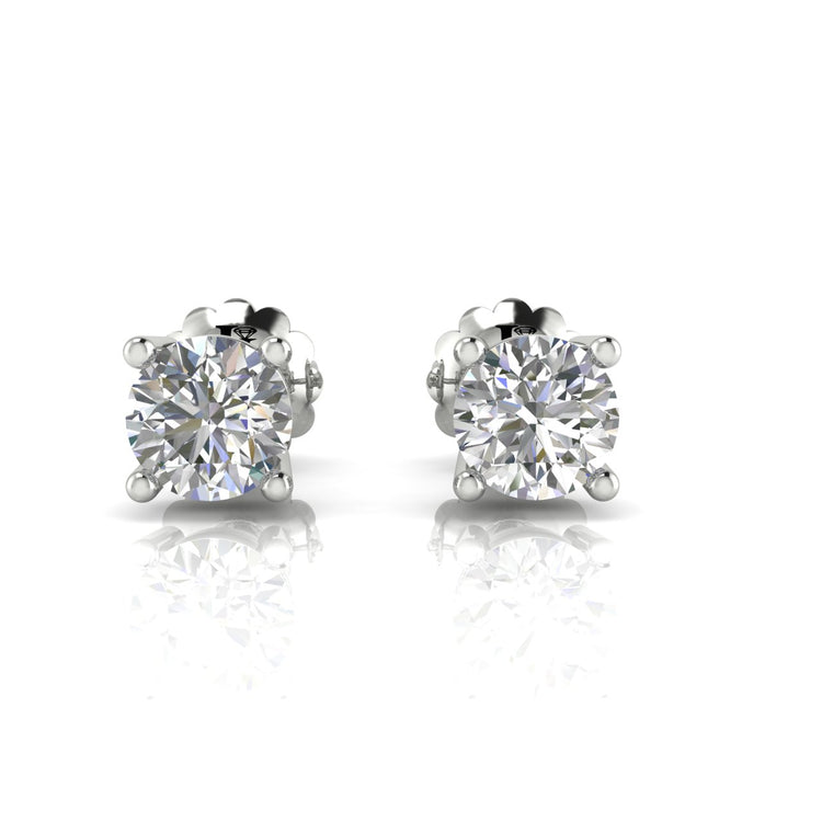 Basket Stud Moissanite Earring
