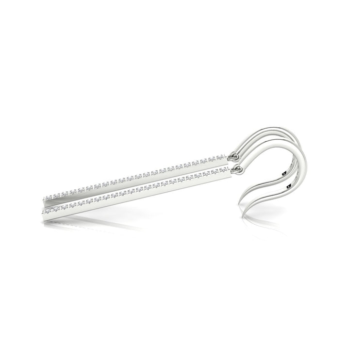 Straight Bar Lab Diamond Earring
