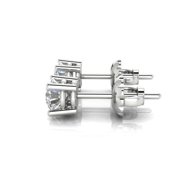 Basket Stud Moissanite Earring