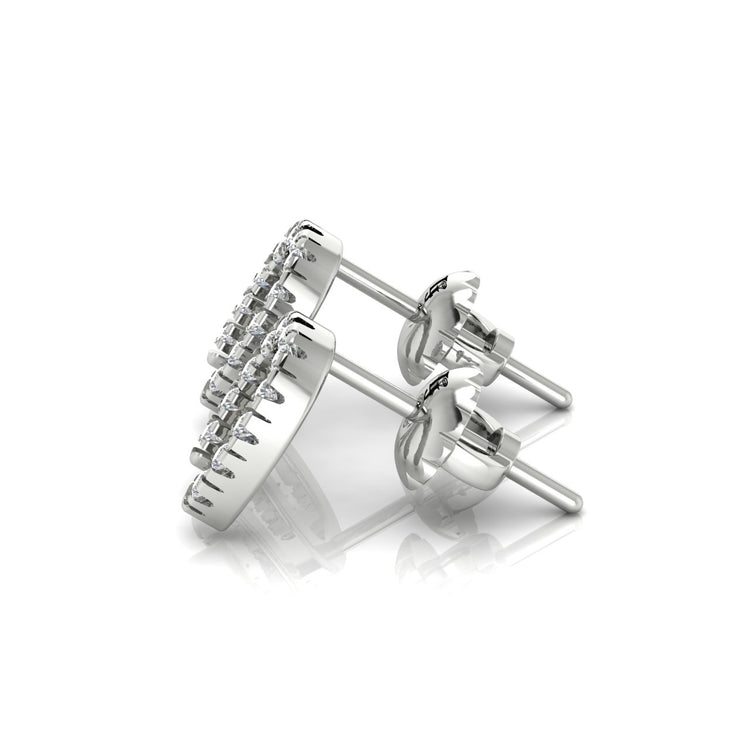 Horseshoe Lab Diamond Earring