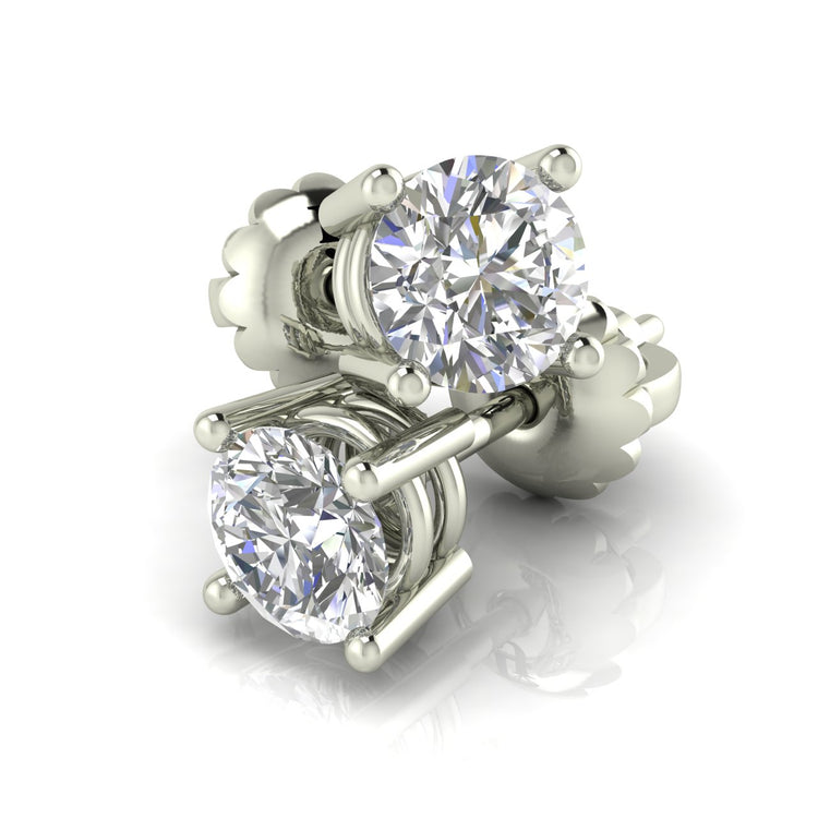 Basket Stud Moissanite Earring