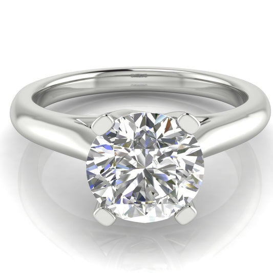 Bypass Basket Round Cut Engagement Ring | Moissanite | Lab Grown Diamond
