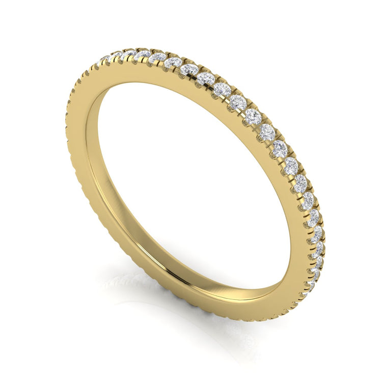 Skinny Eternity Lab Diamond Wedding Ring