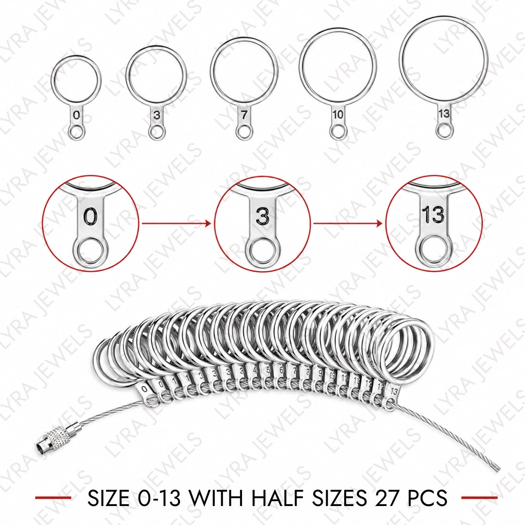 Ring Sizer Measuring Tool Kit