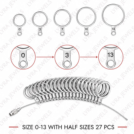 Ring Sizer Measuring Tool Kit