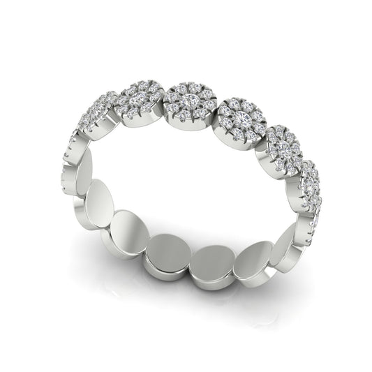 Cluster Illusion Set Full Eternity Lab Diamond Wedding Ring