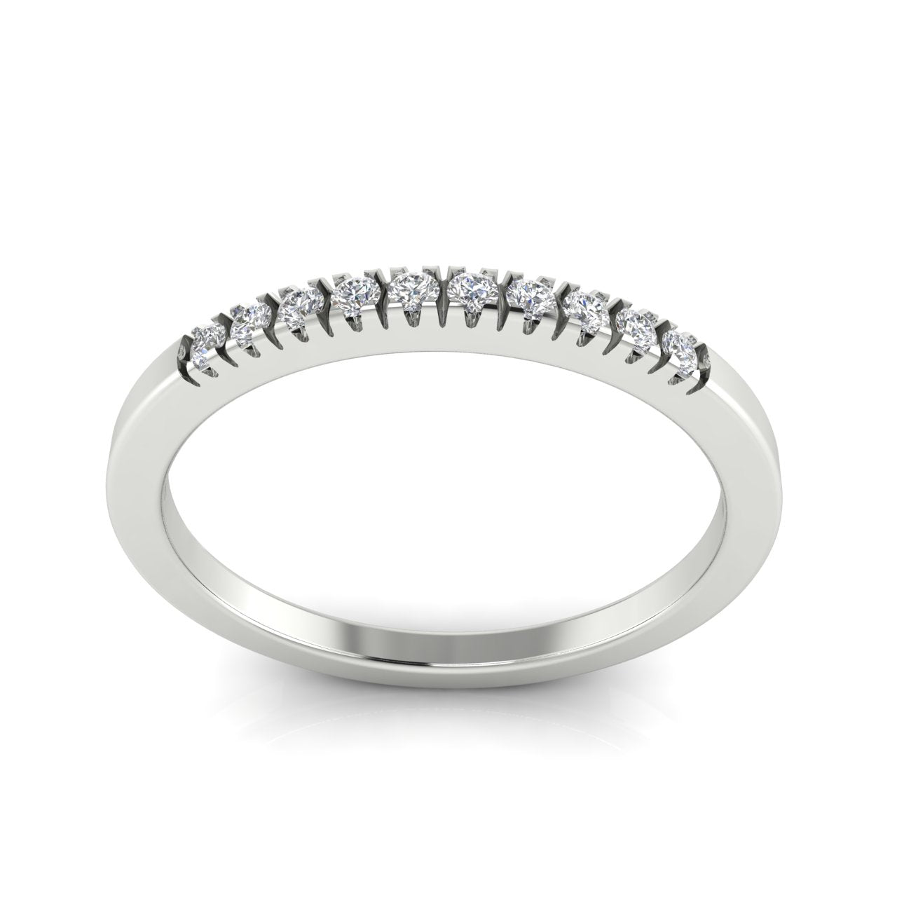 Half Eternity Moissanite Wedding Ring