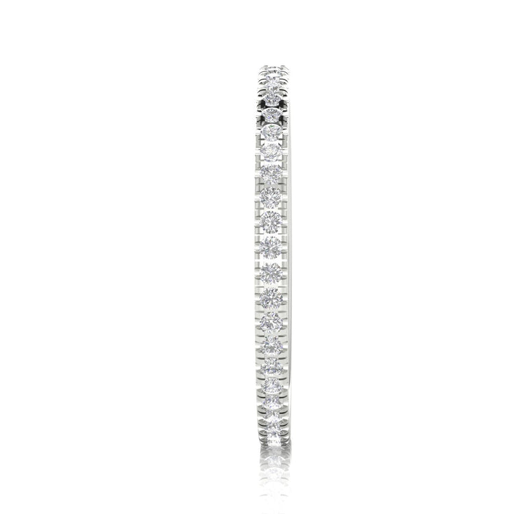 Elegant Slim Moissanite Eternity Ring