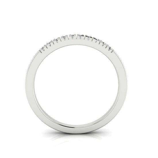 Half Eternity Moissanite Wedding Ring