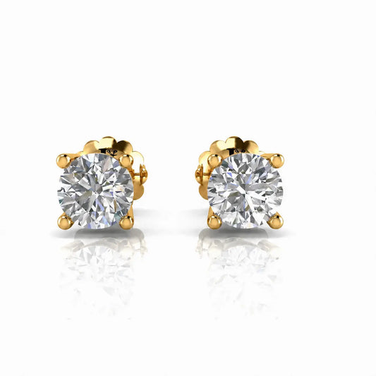 Basket Stud Lab Diamond Earring