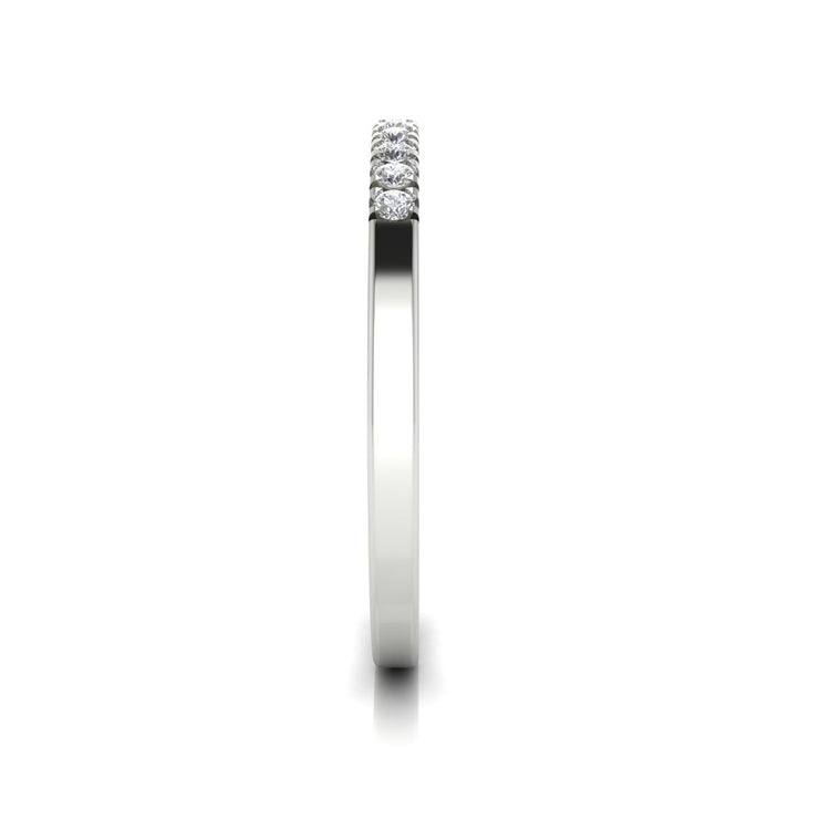 Half Eternity Lab Diamond Wedding Ring