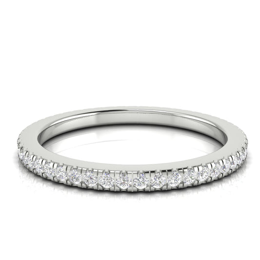 Skinny Eternity Lab Diamond Wedding Ring