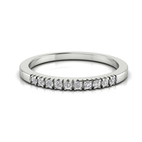 Half Eternity Moissanite Wedding Ring