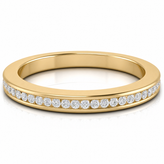 Channel Set Eternity Lab Diamond Wedding Ring