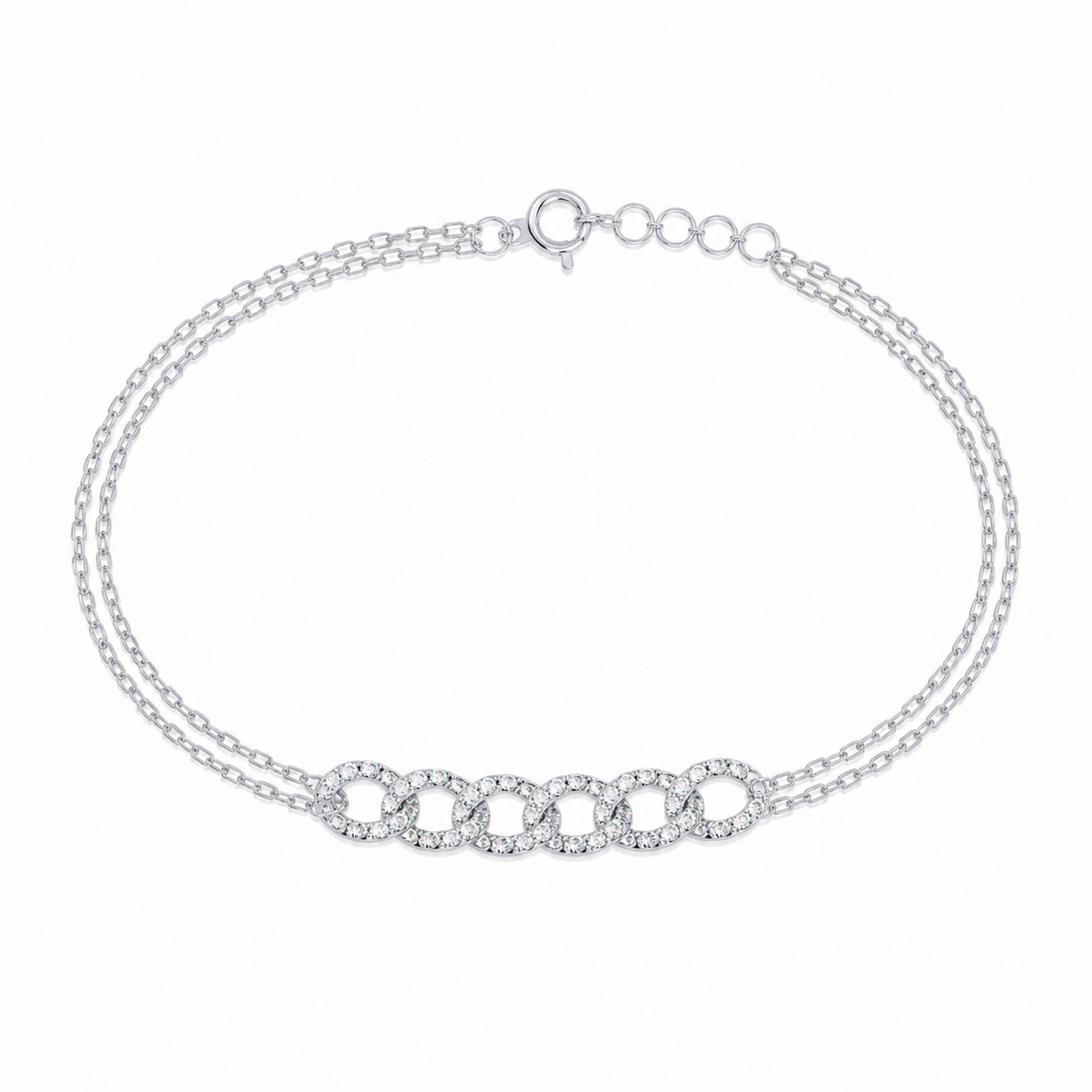 Dazzling Chain Link Lab Diamond Bracelet
