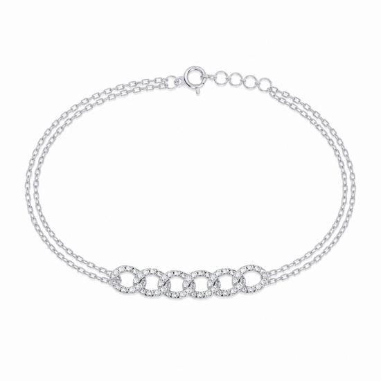 Dazzling Chain Link Lab Diamond Bracelet