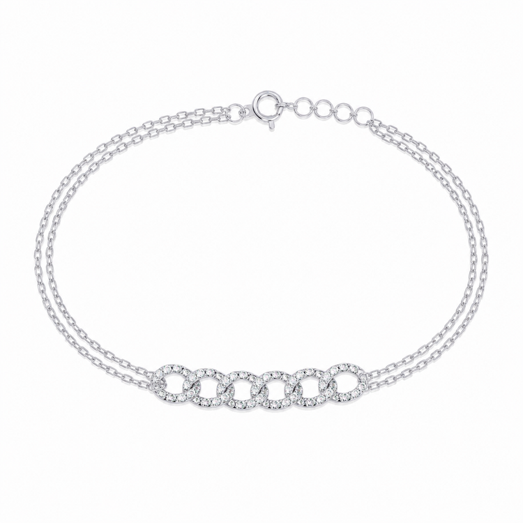 Dazzling Chain Link Lab Diamond Bracelet