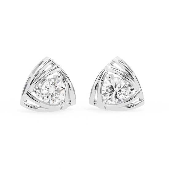 Modern Vertex Lab Diamond Studs Earring