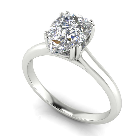 Pear Shape Moissanite Engagement Rings