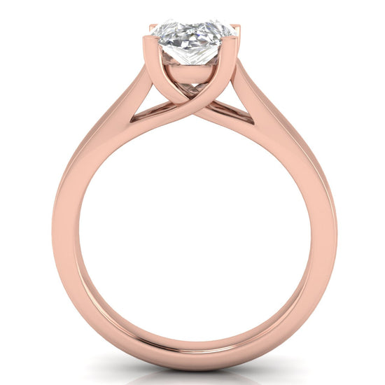 Crossover Pear Shaped Lab Diamond Engagement Ring