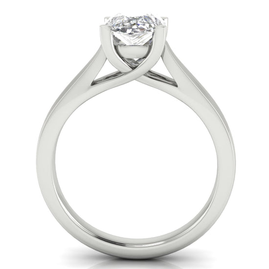 Crossover Pear Shaped Lab Diamond Engagement Ring