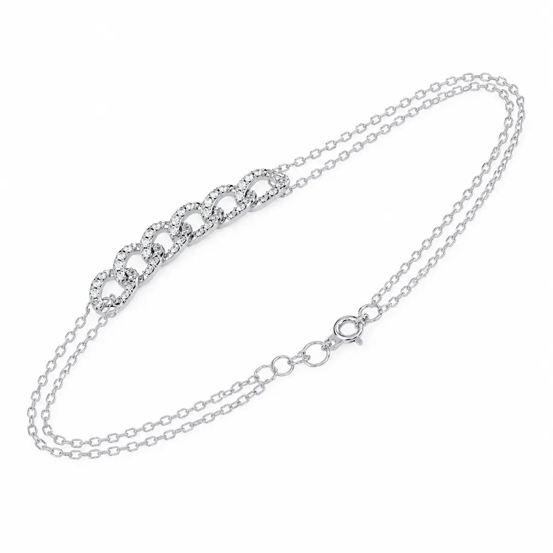 Dazzling Chain Link Lab Diamond Bracelet