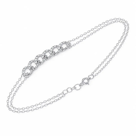 Dazzling Chain Link Lab Diamond Bracelet
