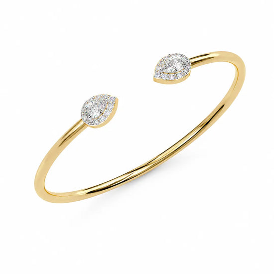 Dewdrop Duo Twinkling Lab Diamond Bracelet