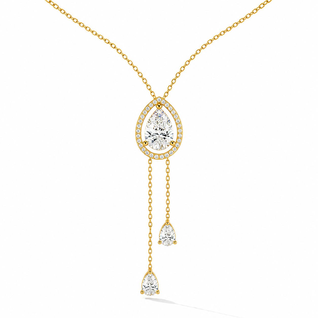Eternal Raindrop Lab Diamond Necklace