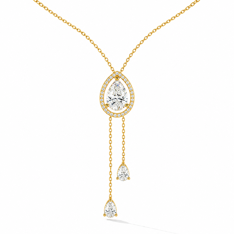 Eternal Raindrop Lab Diamond Necklace
