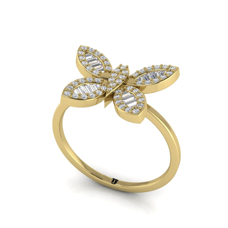 Classic Pave Butterfly Ring