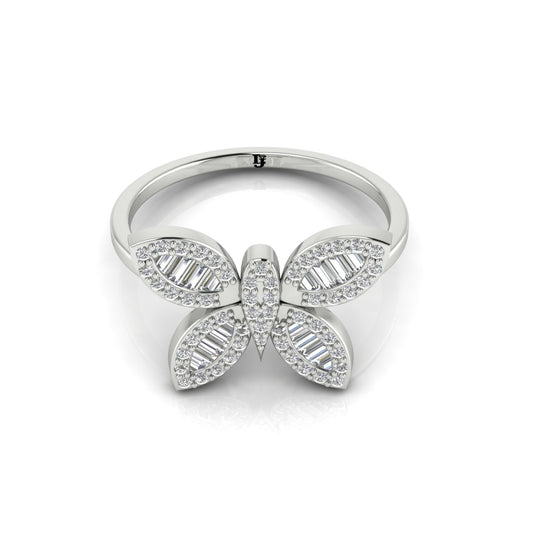 Classic Pave Butterfly Ring | LJ-LR10034A