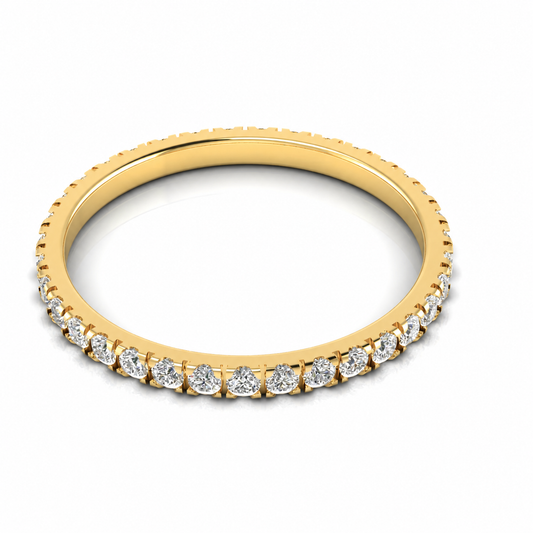 Full Eternity Lab Diamond Wedding Ring