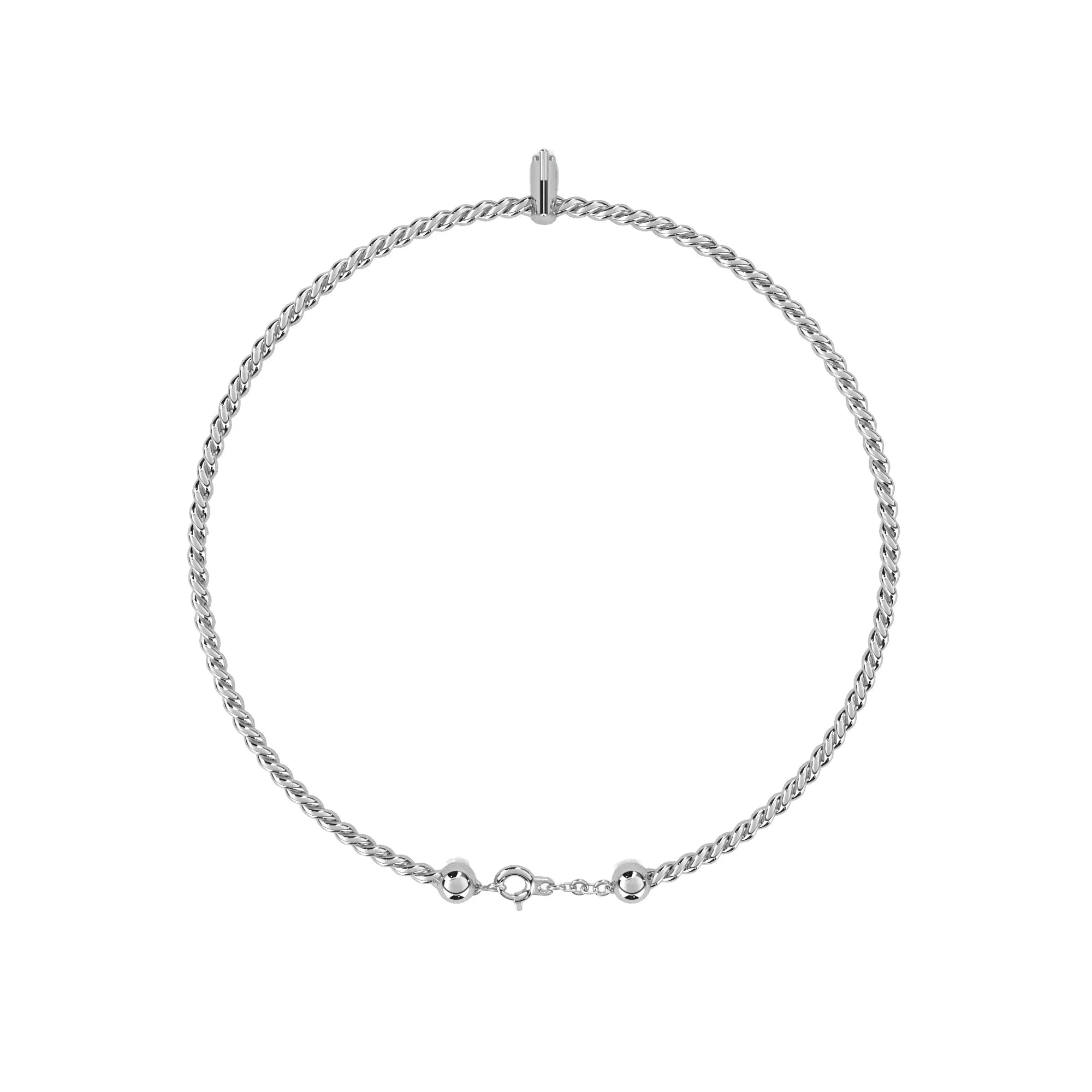 Twisted Elegance Lab Diamond Bracelet